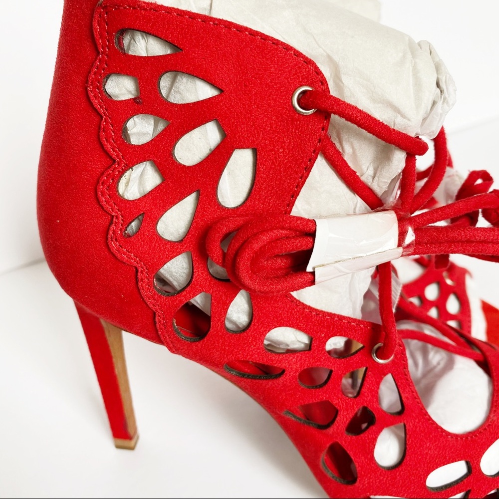 Zara openwork Wraparound Sandals - Picture 7 of 10